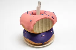 The bitten Donut Pencil Holder (plate included)
