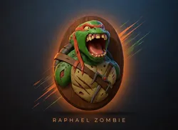 TMNT Raphael Zombie Wall Mount