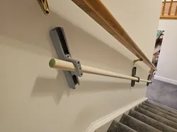 Toddler adjustable hand rail for stairs