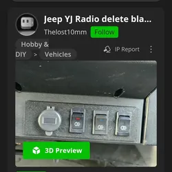 3D printer bestanden | 3MF | yj radio delete blank