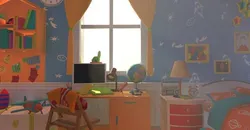 Asset - Cartoons - Bed Room 3D model 3D model