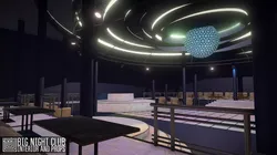 Big night club - interior and props Low-poly 3D model