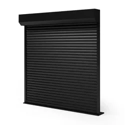 Black Roller Door 3D model