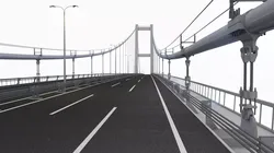 Bosphorus Suspension Bridge 3D model