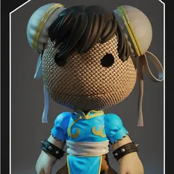 Characters & Creatures STL تنزيل - LBP Chun-Li - aka-lino-goon-3055