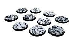 Cracked Desert miniature bases 3D print model