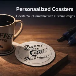 Creality Cloud | Custom coaster with inscription | ملفات الطابعة ثلاثية الأبعاد