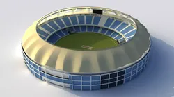 Dubai Cricket Stadium Low-poly 3D model