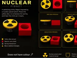 Fidget Clicker de Botón Nuclear - Modelo de impresión 3D gratuito