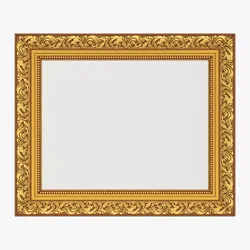 Frame picture gold v7 3D model
