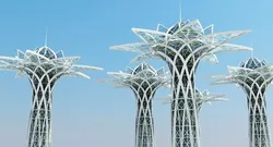 Futuristic Skyscraper 3D model