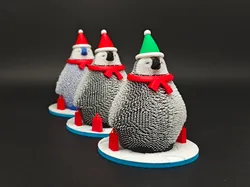 fuzzy penguin-chrismas