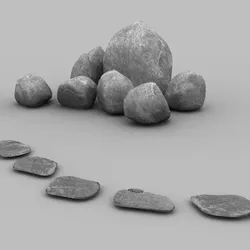 Garden Stones 3D model