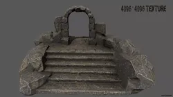 Gate rock 3D model