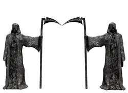 Grim Reaper Sculpture Low-poly 3D model