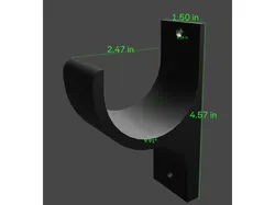 Hydroponic 2.5 inch Tube Hanger, 10 Degree Angle
