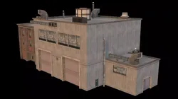 Industrial Storage Building 03 Low-poly 3D model