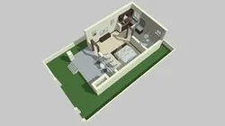 LUXURY-1 BED FURNISHED VILLA-G.FLOOR.450 Sq.ft