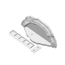 Mushroom magnetic key holder with secret tray “Ganoderma Carnosum”