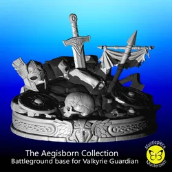 Other STL Download - Battleground base for Valkyrie Guardianby user5816483051