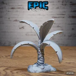 Palm Tree 3 / Jungle Environment / Aztec Items / Swamp Decoration / Marshland Dungeon Equipment / Tropical Area Theme / Forest Wetland Encounter