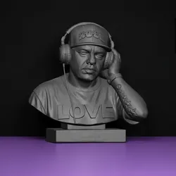 Sculptures & Artworks STL indir - Chorão Charlie Brown Jr Bust STL Brazilian Rock Legend - Zyrax Studio
