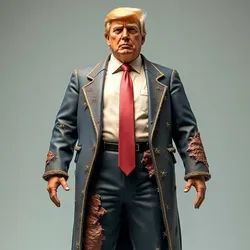 Sculptures & Artworks STL indir - Trump dirty - mine mim 3d