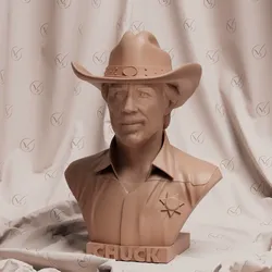 Sculptures & Artworks STL تنزيل - Chuck Norris - VovaCG