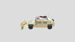 Snowplow Humvee