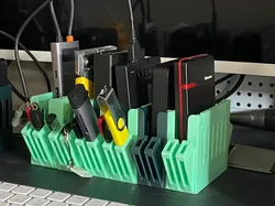 Soporte de almacenamiento para disco duro externo de 2,5 pulgadas y unidades flash USB - Modelo de impresión 3D gratuito