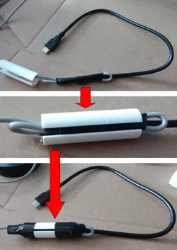 Spliced cable repair protector
