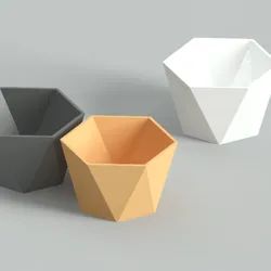VASE POTS PLANTER POLYGONE
