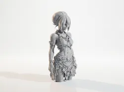 Anime Girl Figurine Manga Character 3D Printable