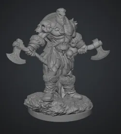 D&D Orc Berserker