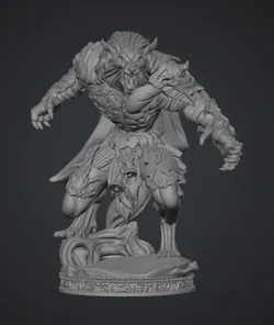 D&D werewolf character