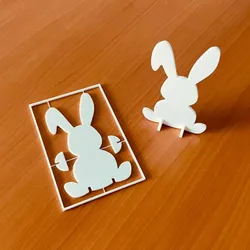 Easter Bunny decoration kit card