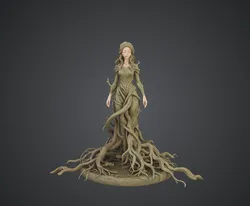 Forest Spirit Dryad – Nature Goddess with Roots