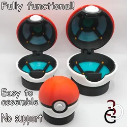 Functional Pokeball Fully Detailed