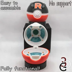 Functional Team Rocket Greatball Fully Detailed