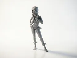 Kitara Avatar Figurine Anime Manga 3D Printable