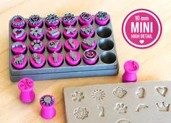Mini Clay Stamp Set – 10 mm | High Detail | 0.2 Nozzle Required