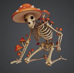 Mushroom skeleton