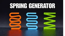 Parametric 3D Printable Spring Generator (Fusion 360 File)