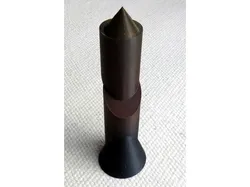 Sliced cylinder with cone