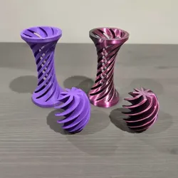 Spiral ball fidget toy