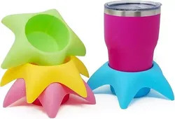 Star-shaped beach cup holder 3D print model