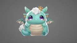Tiny Crown Dragon - Chibi Dragon