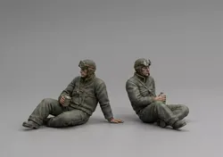 USA Tank Crew Sitting Crewmen Top Left 3D print model