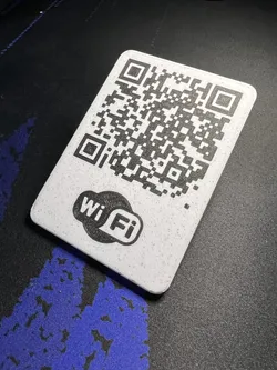 WiFi QR-Code Card (OpenSCAD)