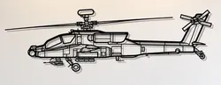 AH-64D Apache Helicopter Wall Art